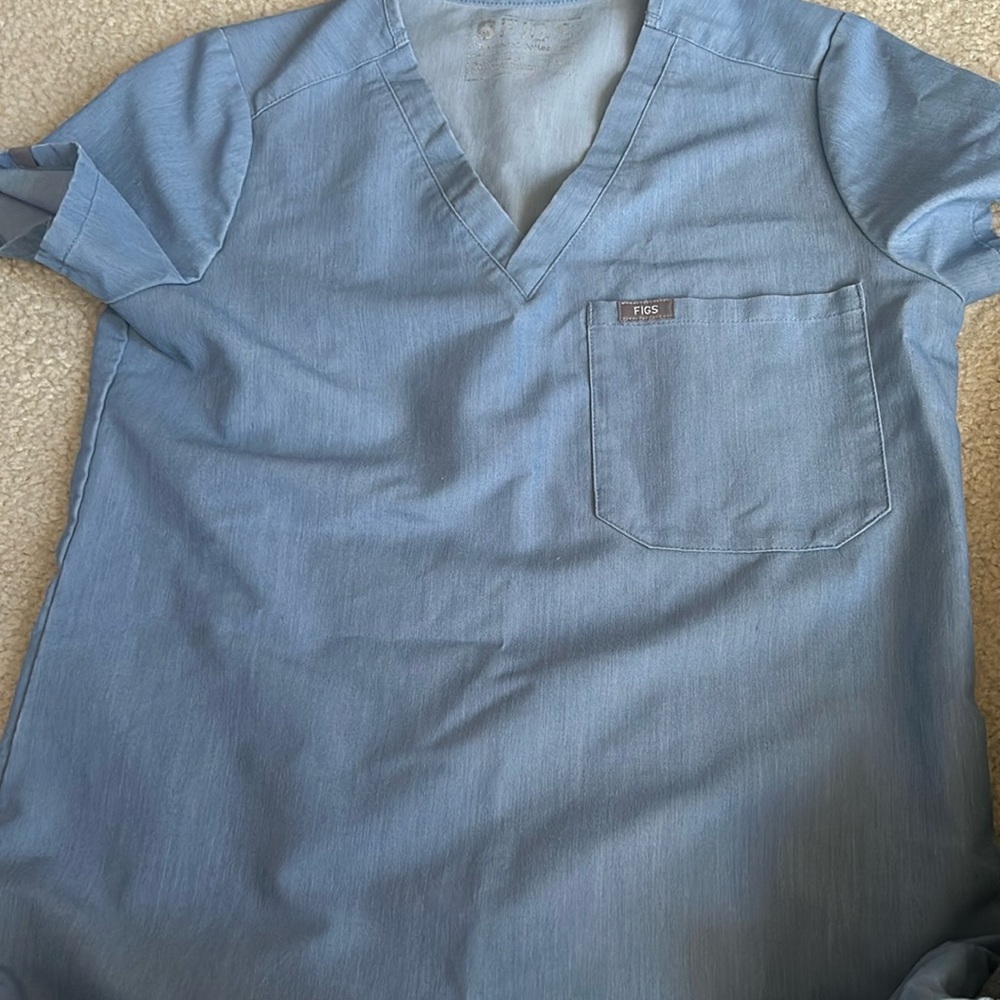Figs denim top